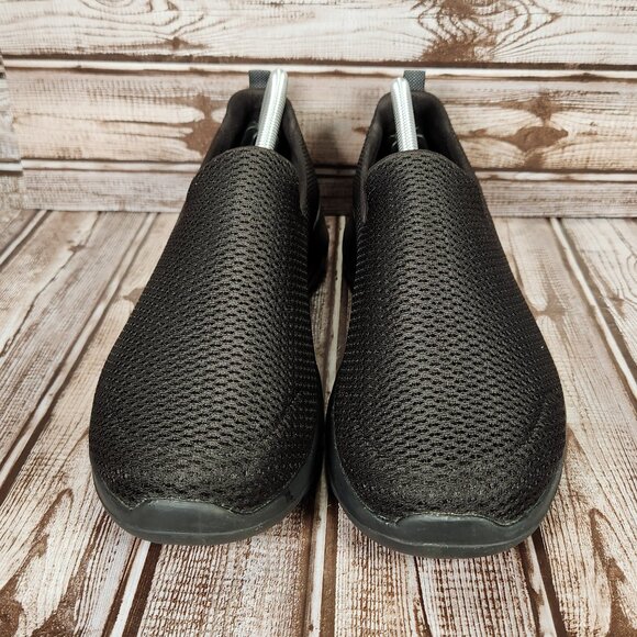 SKECHERS Go Walk Women's 10 Black Mesh Slip-On Flat Comfort Shoes 15600 EUC - Picture 5 of 9